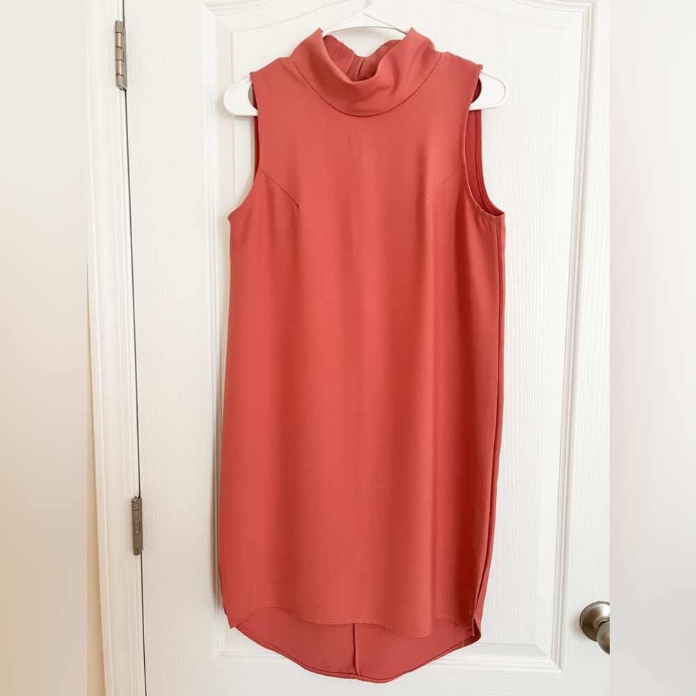 Free Size Mauve Sleeveless TurtleNeck Dress